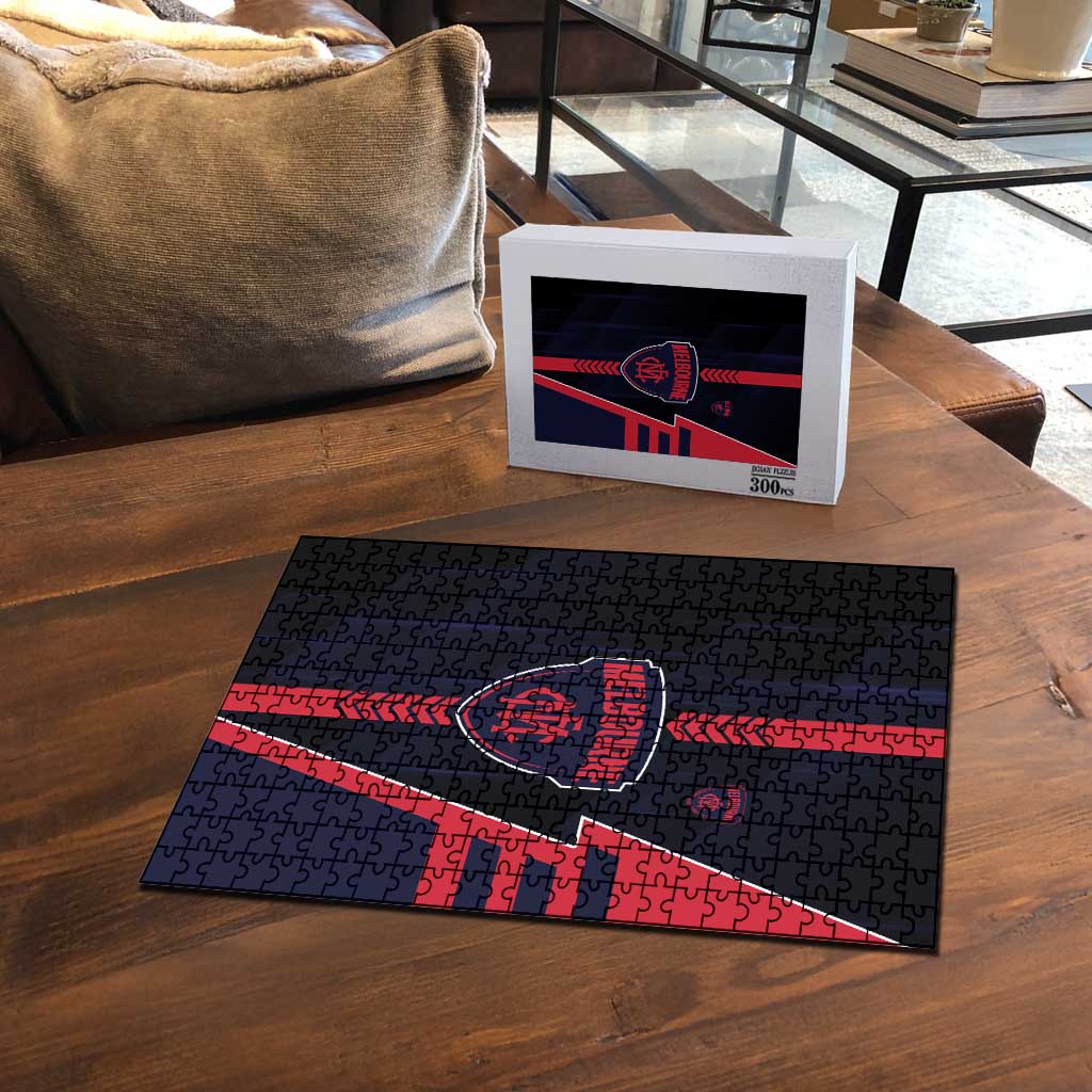 Melbourne Demons Puzzle Modern Geometric Sports Graphic Style