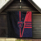 Melbourne Demons Quilt Modern Geometric Sports Graphic Style