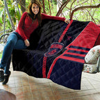 Melbourne Demons Quilt Modern Geometric Sports Graphic Style