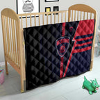 Melbourne Demons Quilt Modern Geometric Sports Graphic Style
