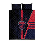 Melbourne Demons Quilt Bed Set Modern Geometric Sports Graphic Style