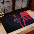 Melbourne Demons Rubber Doormat Modern Geometric Sports Graphic Style