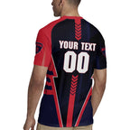 Personalized Melbourne Demons Rugby Jersey Modern Geometric Sports Graphic Style