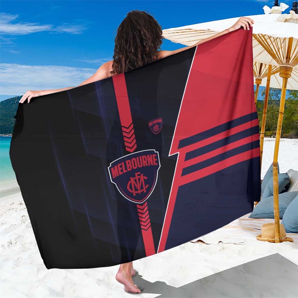Melbourne Demons Sarong Modern Geometric Sports Graphic Style