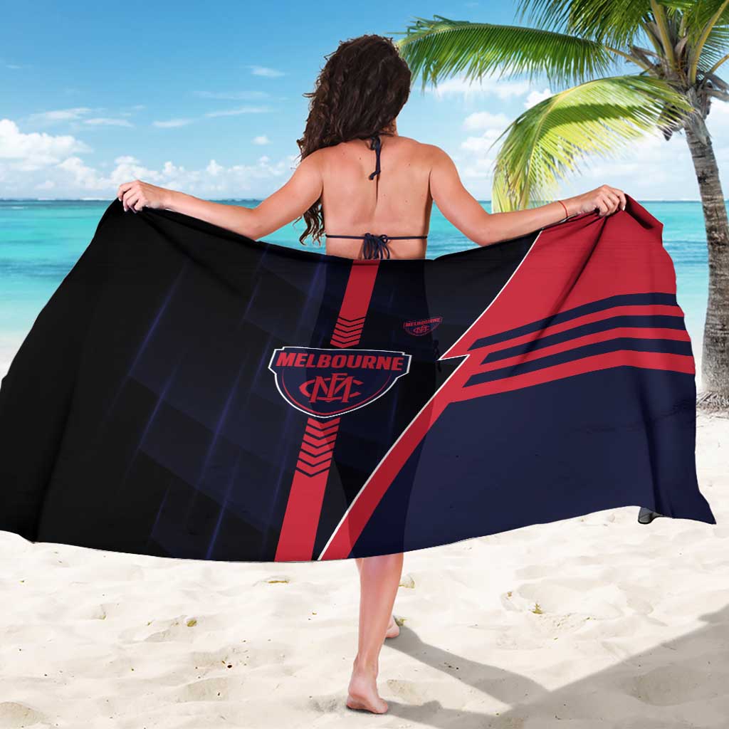 Melbourne Demons Sarong Modern Geometric Sports Graphic Style