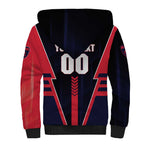 Personalized Melbourne Demons Sherpa Hoodie Modern Geometric Sports Graphic Style
