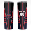 Personalized Melbourne Demons Skinny Tumbler Modern Geometric Sports Graphic Style
