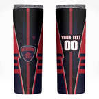 Personalized Melbourne Demons Skinny Tumbler Modern Geometric Sports Graphic Style