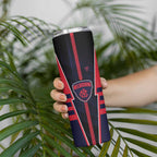 Personalized Melbourne Demons Skinny Tumbler Modern Geometric Sports Graphic Style