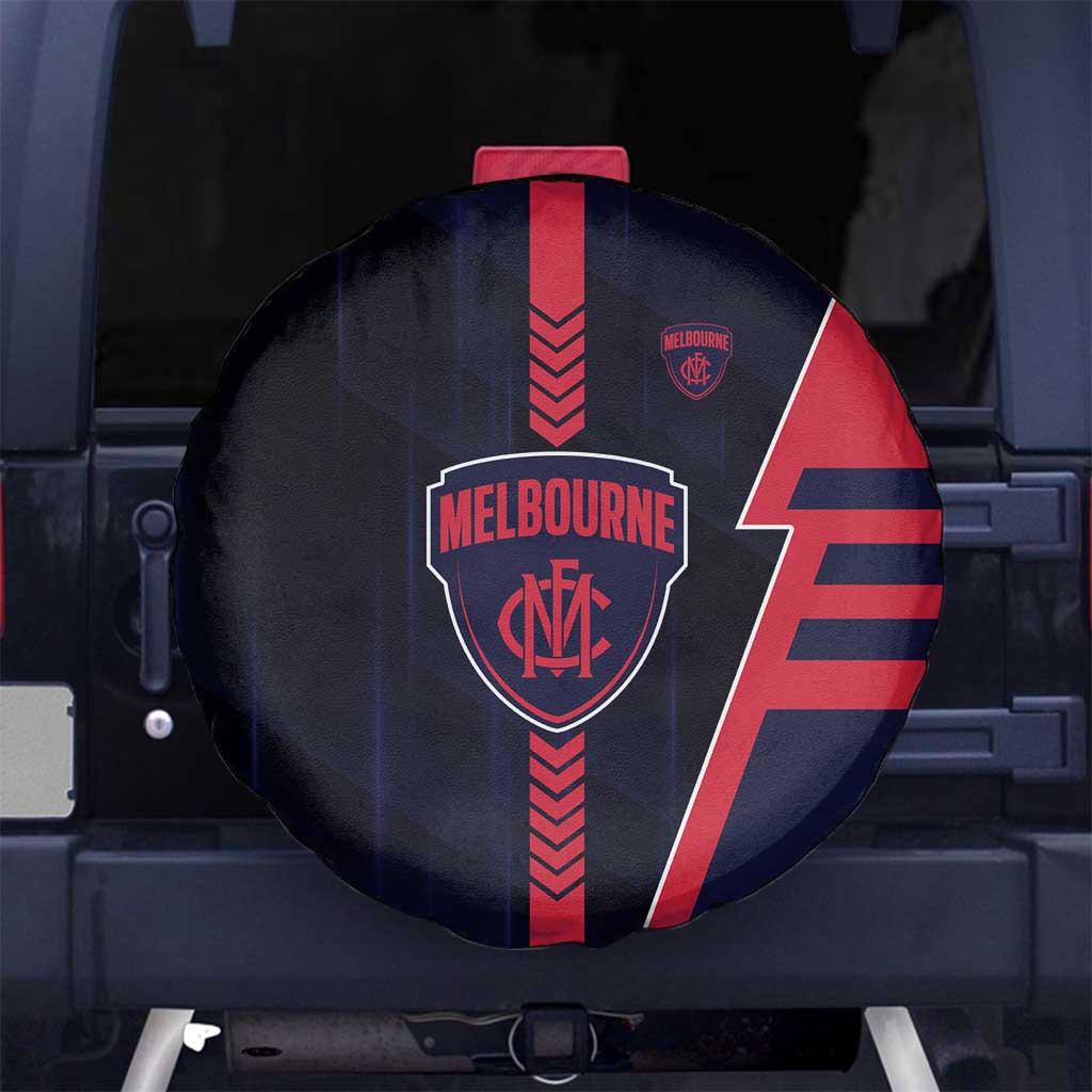 Melbourne Demons Spare Tire Cover Modern Geometric Sports Graphic Style