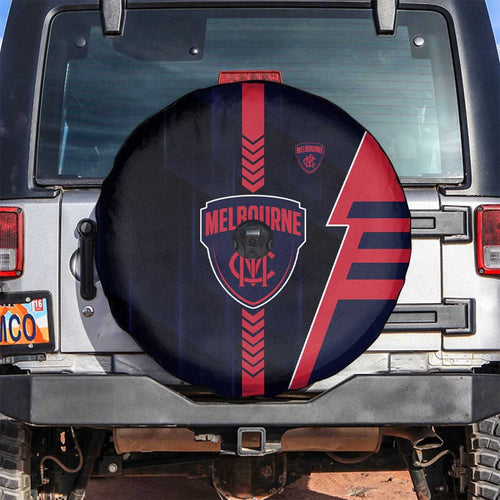 Melbourne Demons Spare Tire Cover Modern Geometric Sports Graphic Style