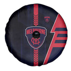 Melbourne Demons Spare Tire Cover Modern Geometric Sports Graphic Style