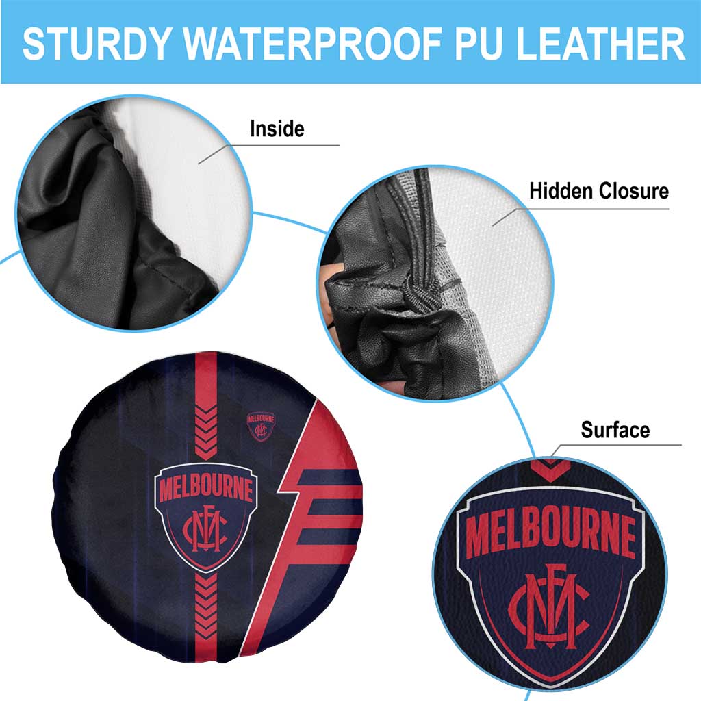 Melbourne Demons Spare Tire Cover Modern Geometric Sports Graphic Style