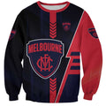 Personalized Melbourne Demons Sweatshirt Modern Geometric Sports Graphic Style