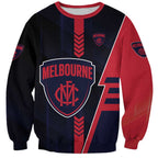 Personalized Melbourne Demons Sweatshirt Modern Geometric Sports Graphic Style