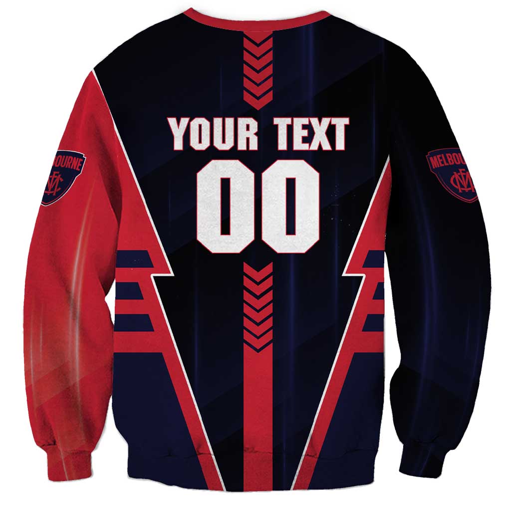 Personalized Melbourne Demons Sweatshirt Modern Geometric Sports Graphic Style