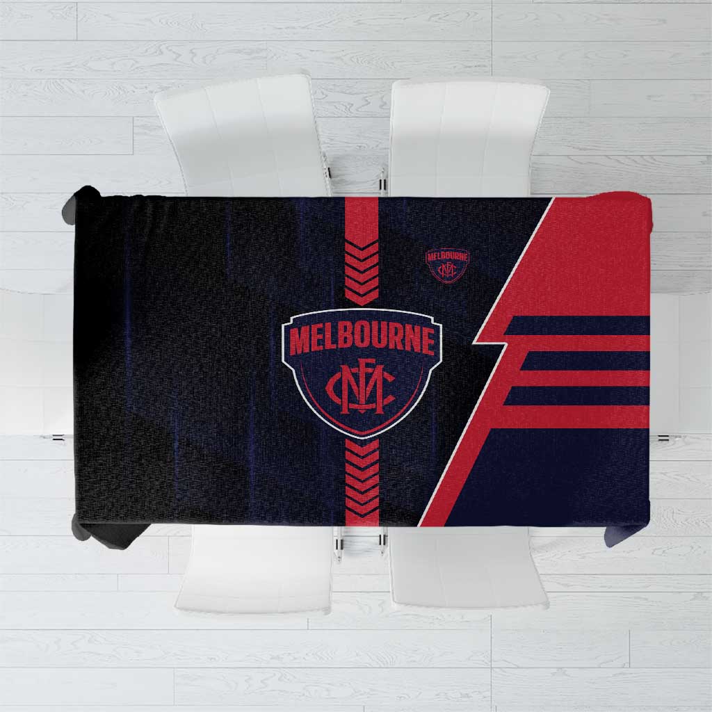 Melbourne Demons Tablecloth Modern Geometric Sports Graphic Style