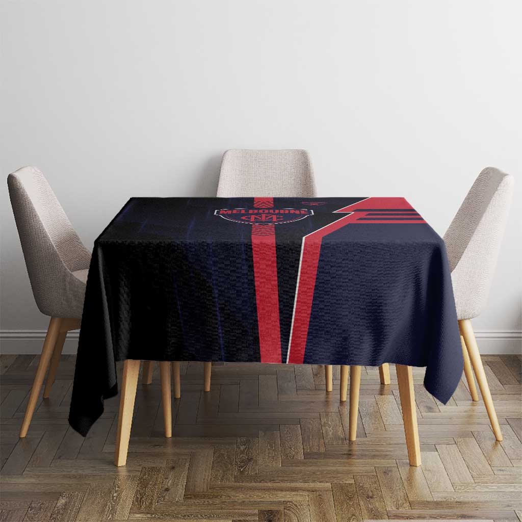 Melbourne Demons Tablecloth Modern Geometric Sports Graphic Style