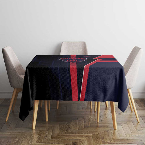 Melbourne Demons Tablecloth Modern Geometric Sports Graphic Style
