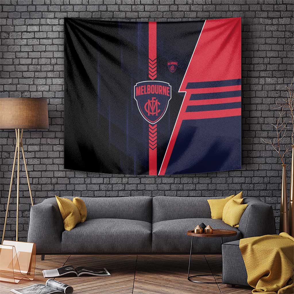 Melbourne Demons Tapestry Modern Geometric Sports Graphic Style