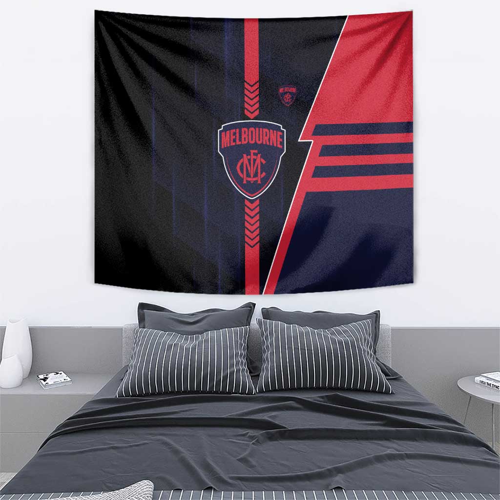 Melbourne Demons Tapestry Modern Geometric Sports Graphic Style