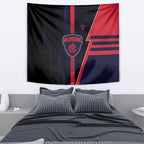 Melbourne Demons Tapestry Modern Geometric Sports Graphic Style