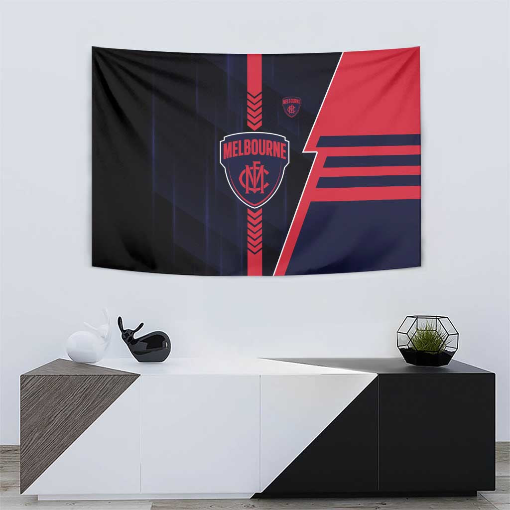 Melbourne Demons Tapestry Modern Geometric Sports Graphic Style
