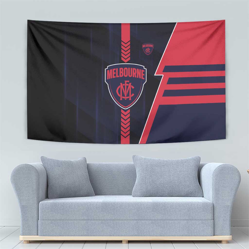 Melbourne Demons Tapestry Modern Geometric Sports Graphic Style