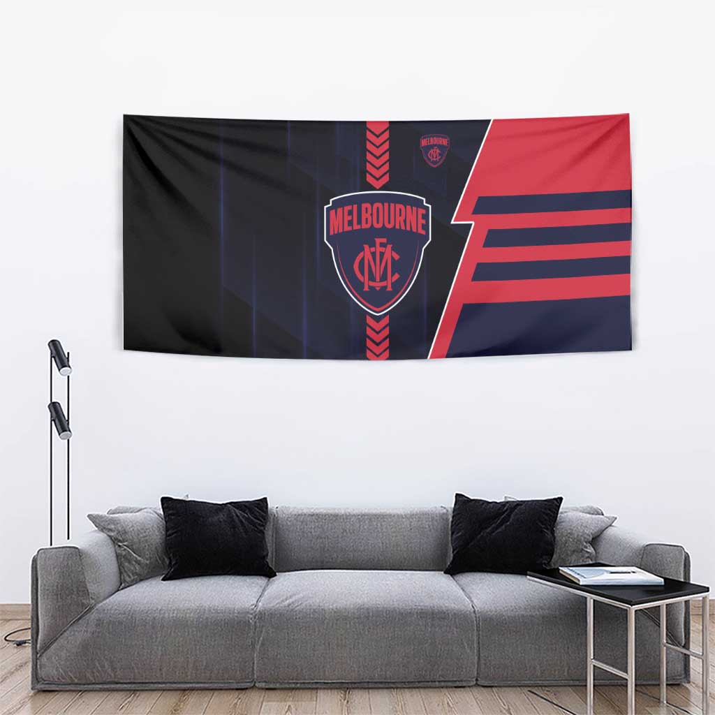 Melbourne Demons Tapestry Modern Geometric Sports Graphic Style