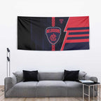 Melbourne Demons Tapestry Modern Geometric Sports Graphic Style