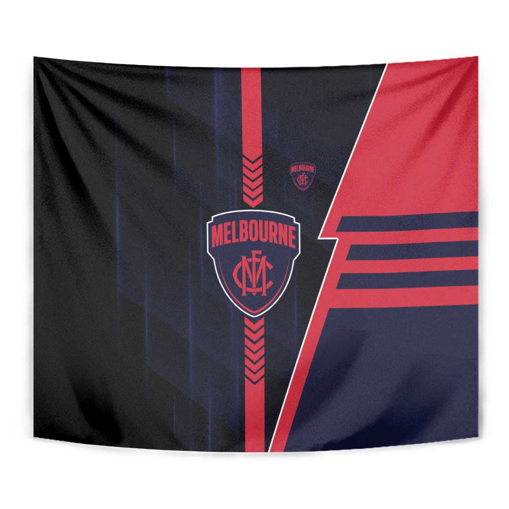 Melbourne Demons Tapestry Modern Geometric Sports Graphic Style
