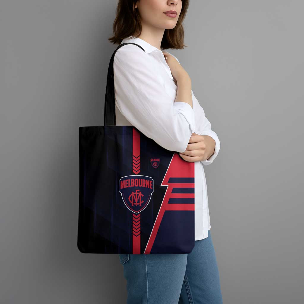 Melbourne Demons Tote Bag Modern Geometric Sports Graphic Style