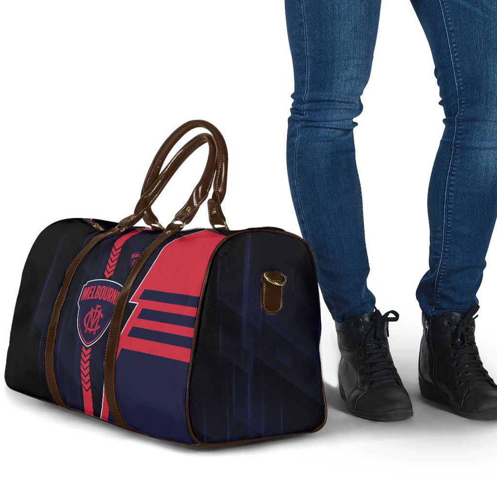 Melbourne Demons Travel Bag Modern Geometric Sports Graphic Style