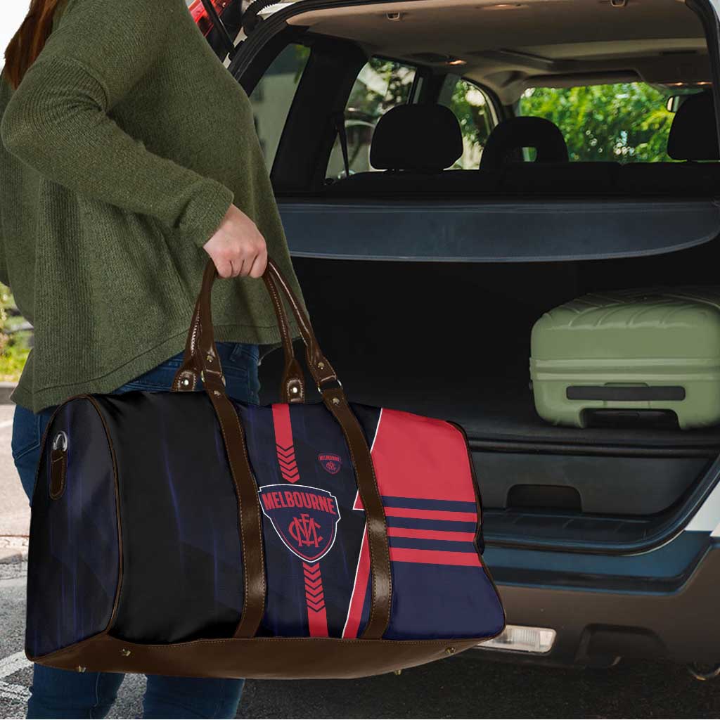 Melbourne Demons Travel Bag Modern Geometric Sports Graphic Style