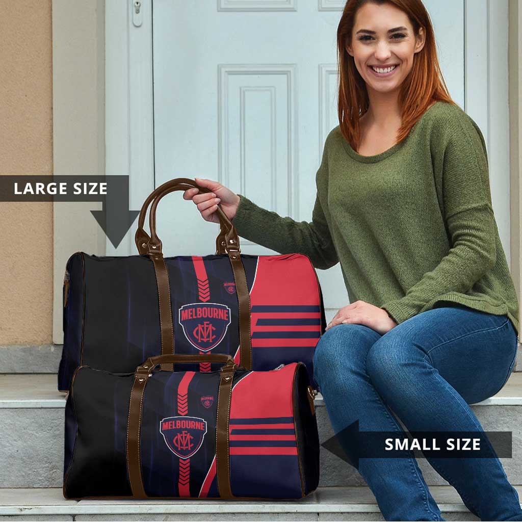 Melbourne Demons Travel Bag Modern Geometric Sports Graphic Style