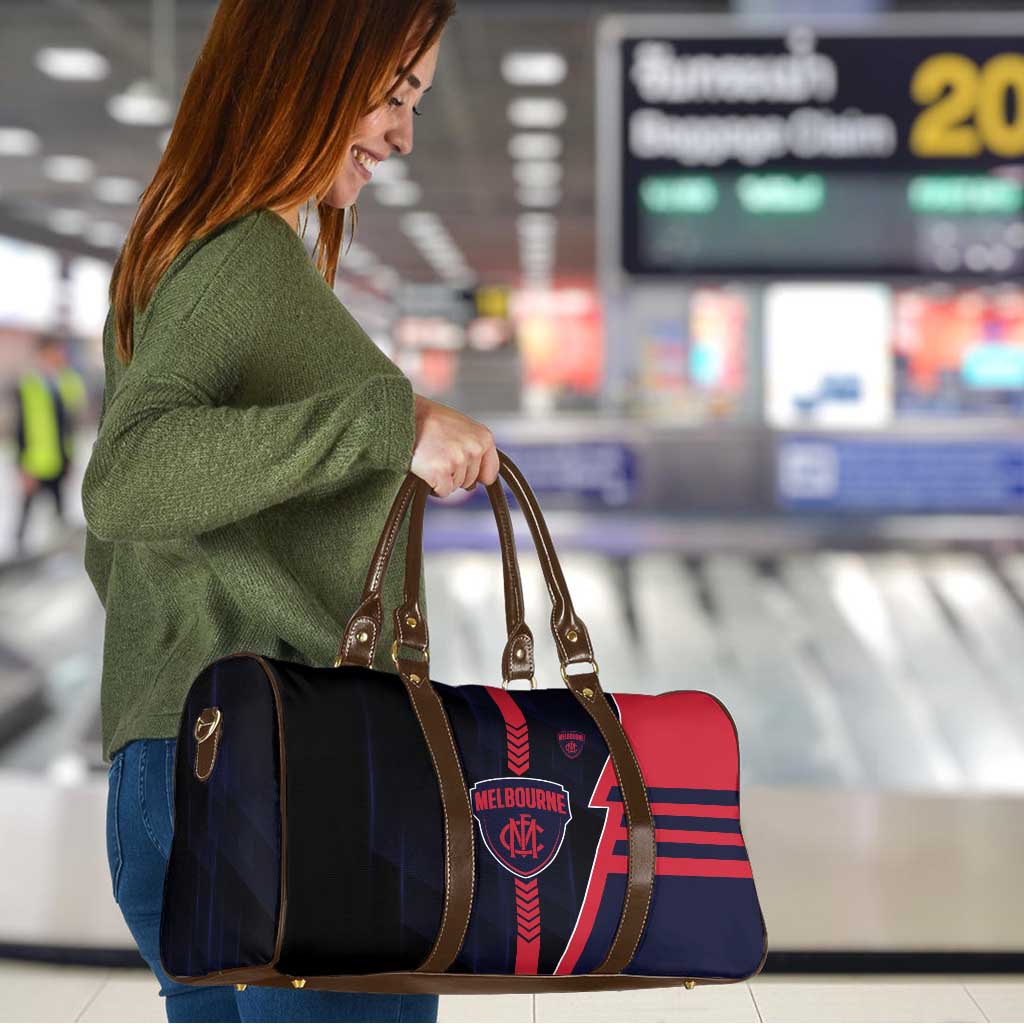 Melbourne Demons Travel Bag Modern Geometric Sports Graphic Style