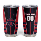 Personalized Melbourne Demons Tumbler Cup Modern Geometric Sports Graphic Style