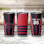 Personalized Melbourne Demons Tumbler Cup Modern Geometric Sports Graphic Style