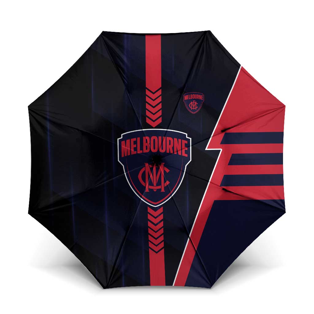 Melbourne Demons Umbrella Modern Geometric Sports Graphic Style
