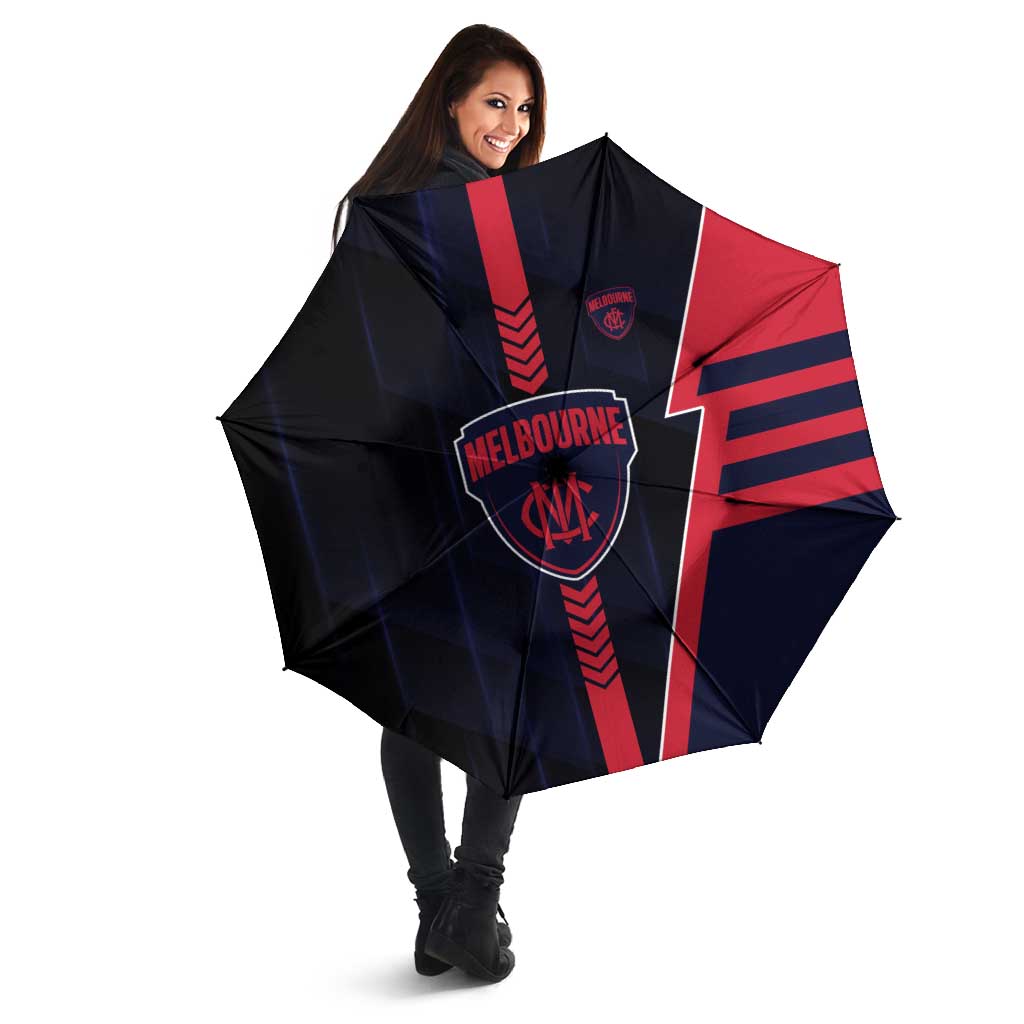Melbourne Demons Umbrella Modern Geometric Sports Graphic Style