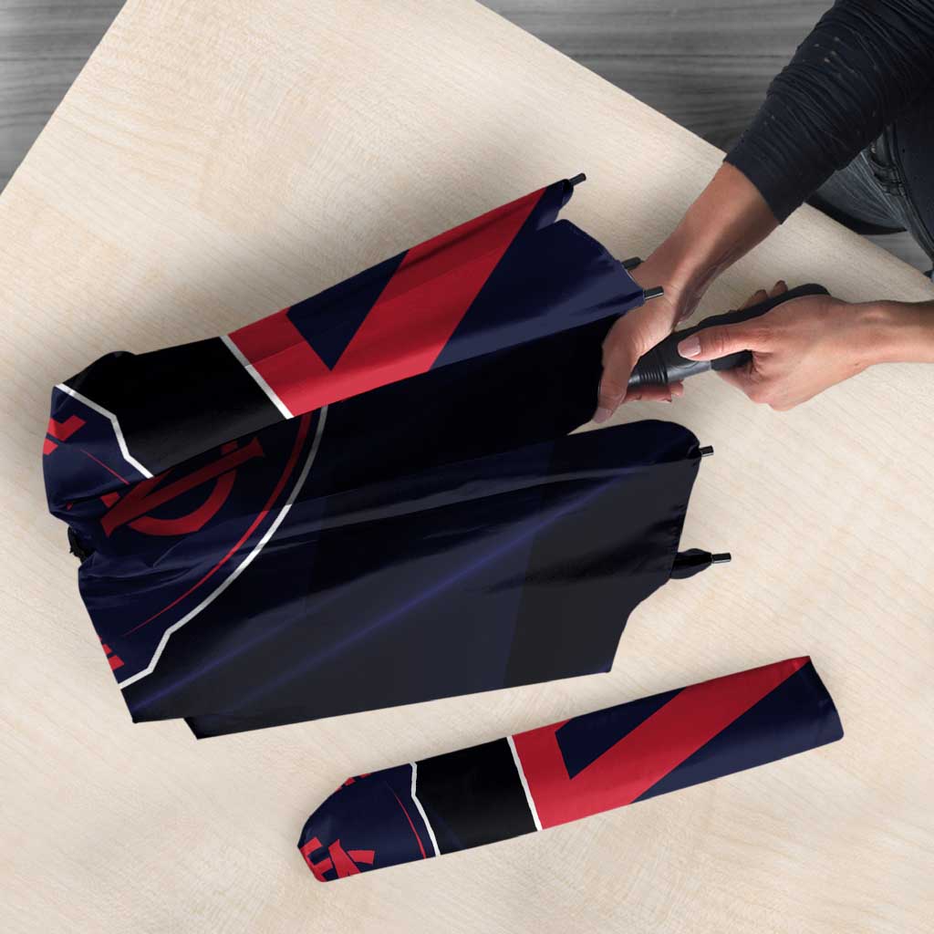 Melbourne Demons Umbrella Modern Geometric Sports Graphic Style