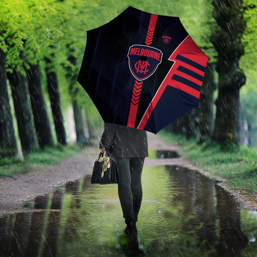 Melbourne Demons Umbrella Modern Geometric Sports Graphic Style
