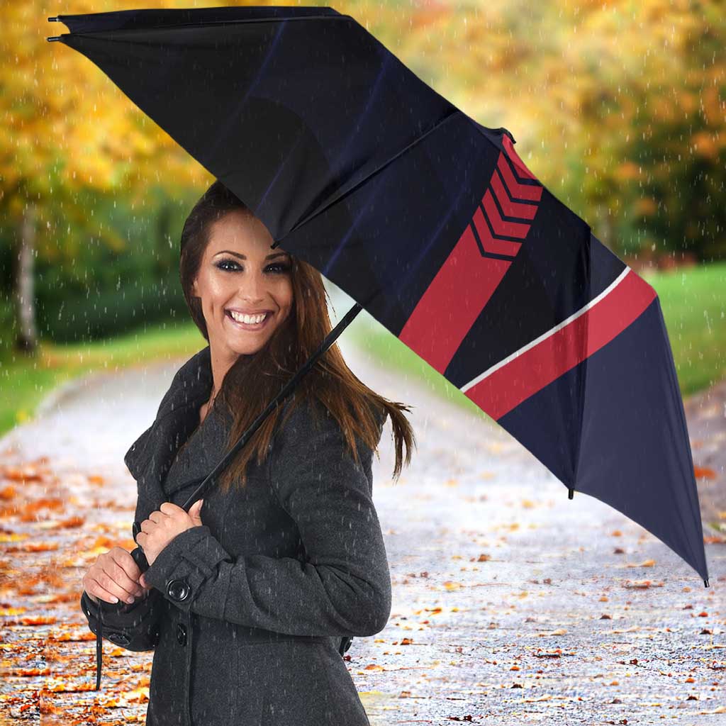 Melbourne Demons Umbrella Modern Geometric Sports Graphic Style