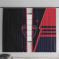 Melbourne Demons Window Curtain Modern Geometric Sports Graphic Style