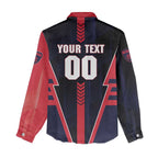 Personalized Melbourne Demons Women Casual Shirt Modern Geometric Sports Graphic Style