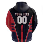 Personalized Melbourne Demons Zip Hoodie Modern Geometric Sports Graphic Style