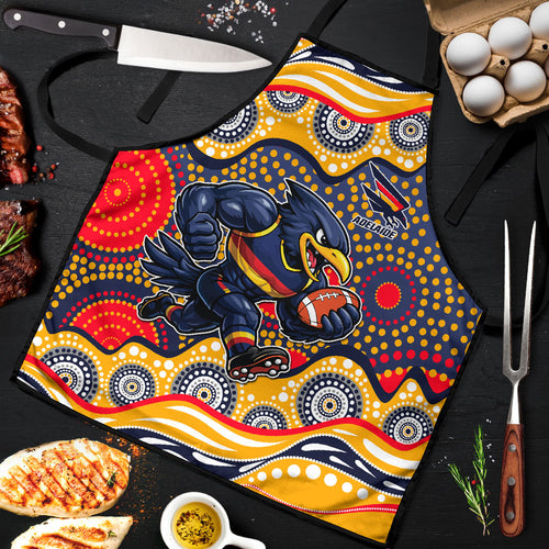 Adelaide Crows Apron Aboriginal Dot Pattern - Football Mascot Heritage Pride