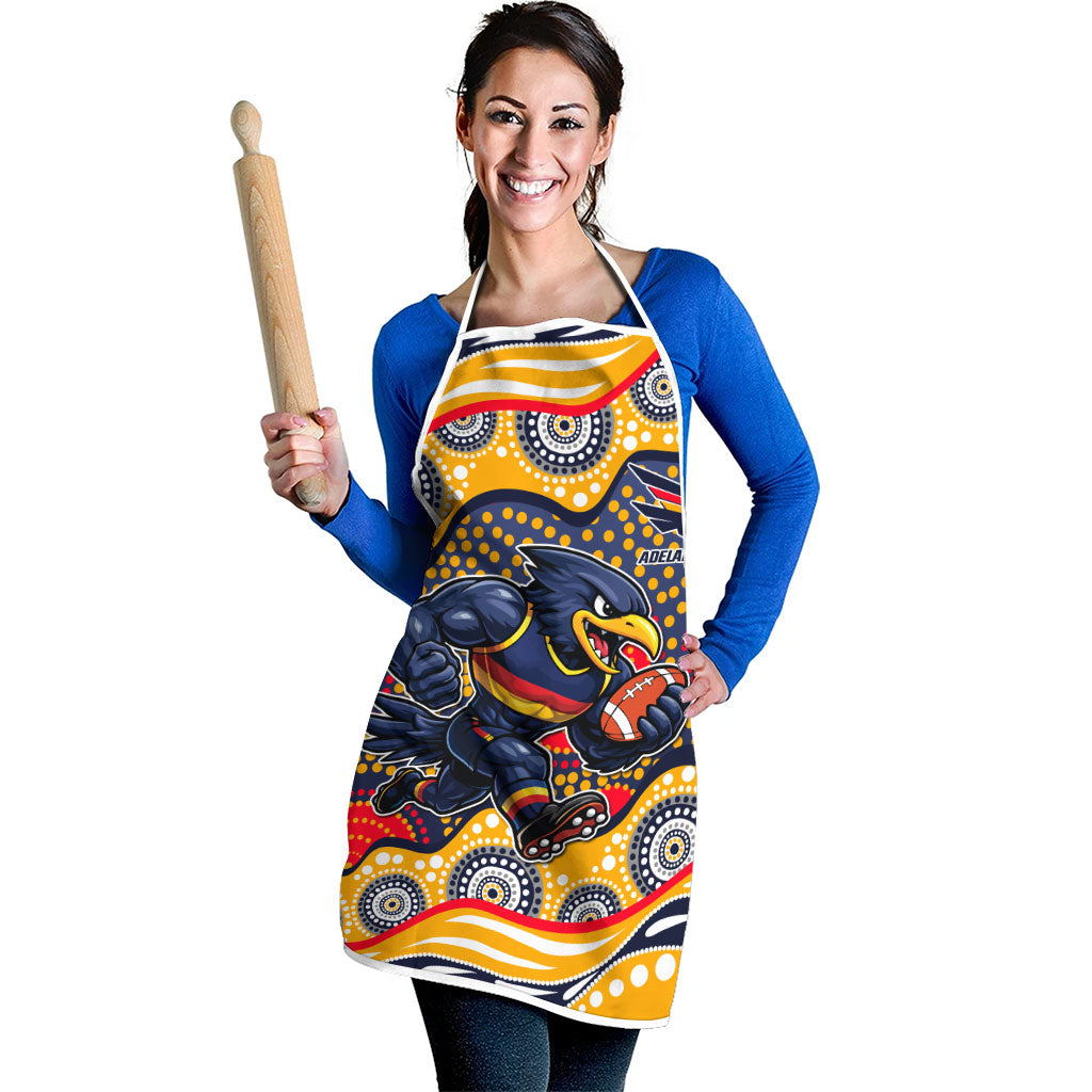 Adelaide Crows Apron Aboriginal Dot Pattern - Football Mascot Heritage Pride