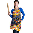 Adelaide Crows Apron Aboriginal Dot Pattern - Football Mascot Heritage Pride