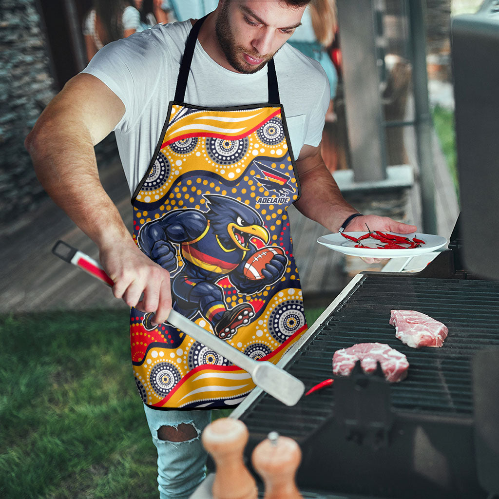 Adelaide Crows Apron Aboriginal Dot Pattern - Football Mascot Heritage Pride